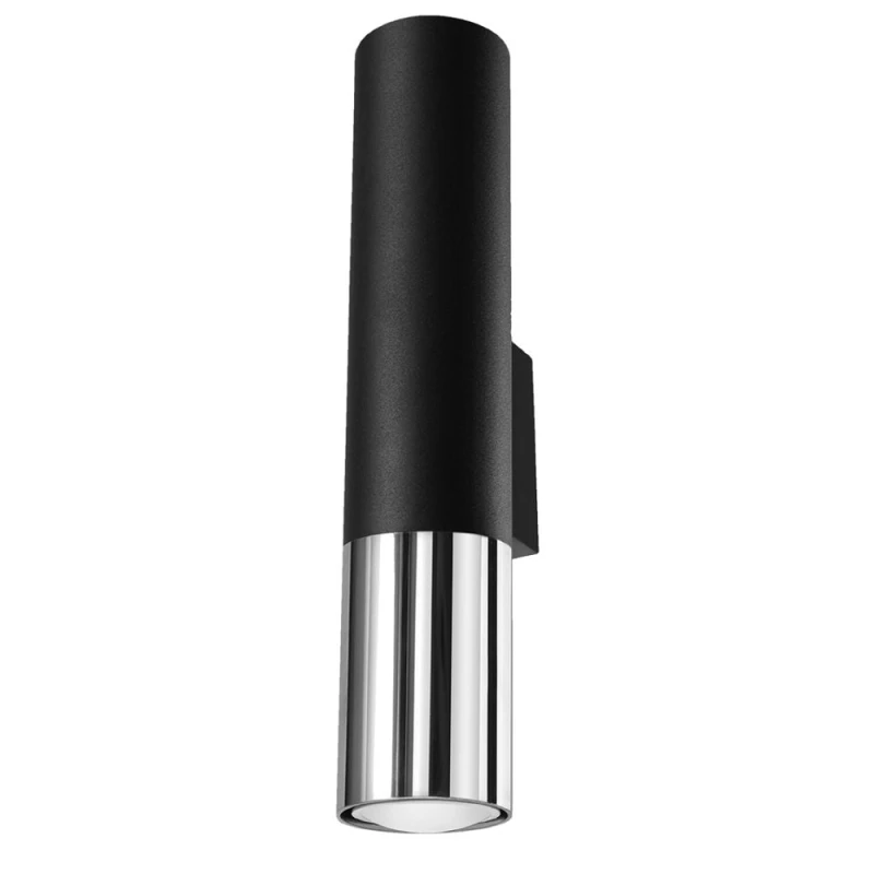 Image of Sollux Lighting Modern Wall Lamp: Steel Loopez, GU10, High Quality