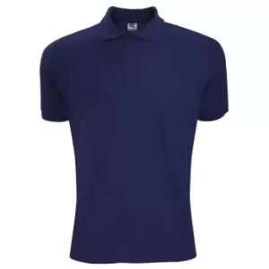 image of SG Mens Polycotton Short Sleeve Polo Shirt (3XL) (Navy Blue)