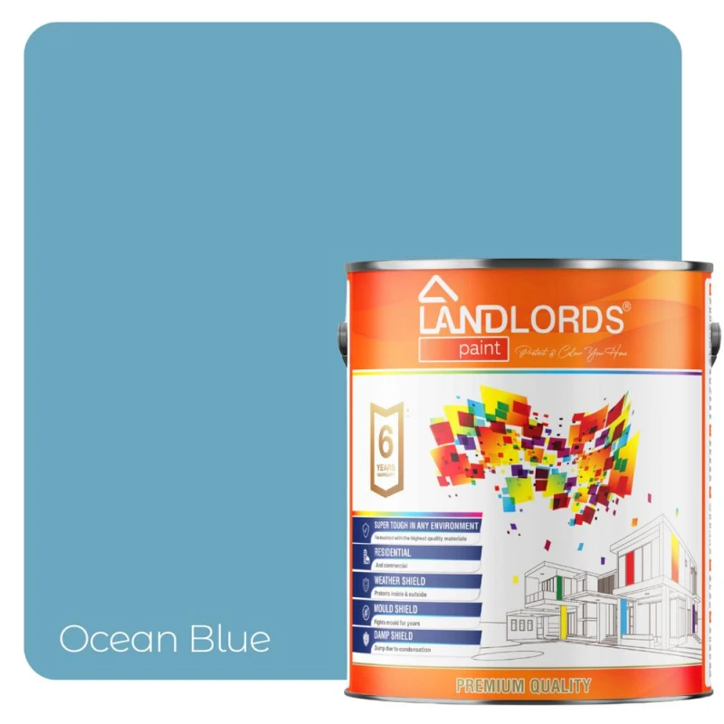 Image of LANDLORDS PAINT One Coat Paint - 20L in Ocean Blue Ocean Blue Unisex 20L