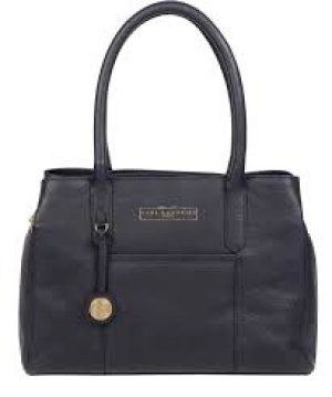 image of Pure Luxuries London Navy 'Chatham' Leather Handbag