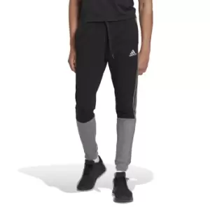 Image of Two-Tone Joggers in Cotton Mix