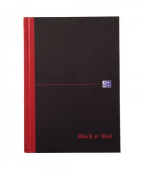 Image of Black n Red Casebound Hardback Notebook A-Z A5 Ruled PK5