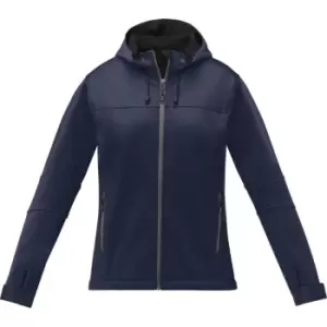 image of Elevate Womens/Ladies Match Soft Shell Jacket (M) (Navy)