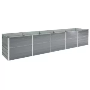 image of Vidaxl Garden Raised Bed Galvanised Steel 400X80X45cm - Grey