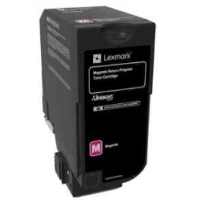 image of Lexmark 74C20M0 Magenta Laser Toner Ink Cartridge