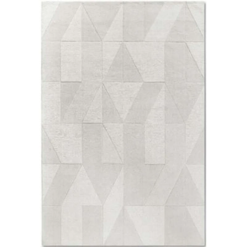 Image of The Rugs Villeroy & Boch 1906 Wool Rug Ursule Handwoven High Low Pile In White
