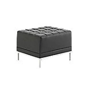 image of Reception Seating Infinity Modular Cube Black Bonded Leather