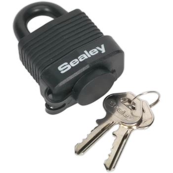 image of Sealey Steel Body Weatherproof Padlock 45mm Standard