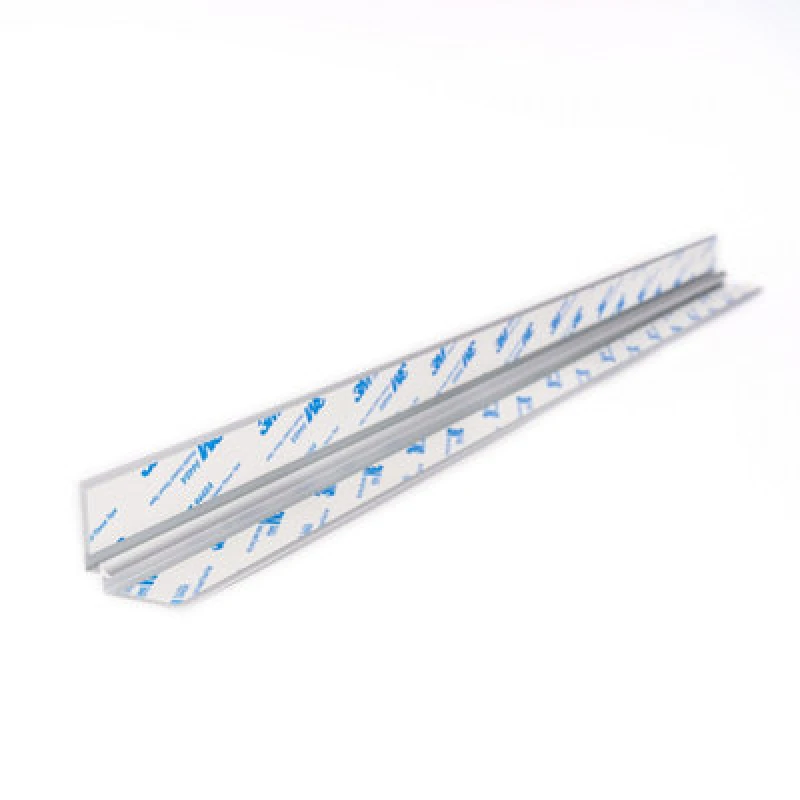 Image of Splashwall Alloy Silver Aluminium Internal Worktop Corner Joint (H)750mm (W)4mm