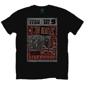 Image of The Beatles Live in Liverpool Mens Large T-Shirt - Black