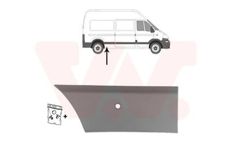 Image of VAN WEZEL Trim / Protective Strip, sidewall VAN WEZEL 4399426