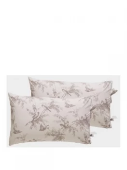 Image of Holly Willoughby Fauna 100 percent Cotton 200 Thread Count Pillowcase Pair