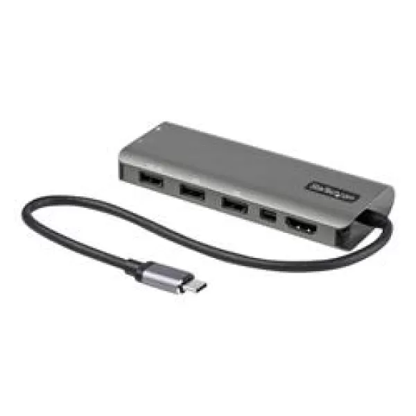 Image of Startech USB-C Multiport Adapter - USB-C to HDMI or Mini DisplayPort 4K 60Hz, 100W Power Delivery Pass-Through, 4-Port 10Gbps USB Hub - USB Type-C Min