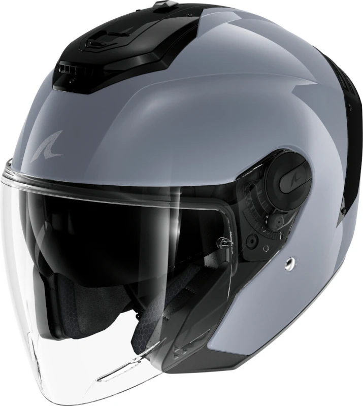Image of Shark RS JET Blank Gun Silver S05 Jet Helmet Size XS