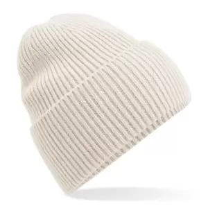Image of Beechfield Cuffed Recycled Oversized Beanie (One Size) (Oatmeal)