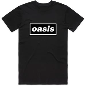 Image of Oasis - Decca Logo Unisex Large T-Shirt - Black
