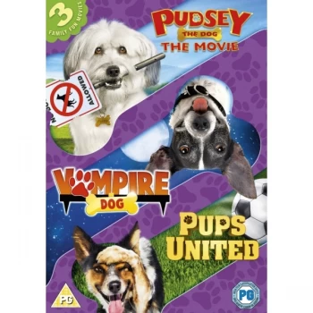 image of Dogs Triple - Pups United/Vampire Dog/Pudsey The Dog Movie DVD