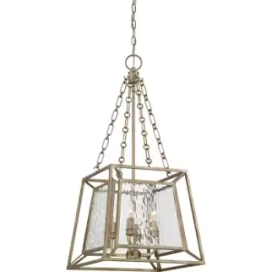 Image of Elstead Lakeside 4 Light Pendant Vintage Gold Style A