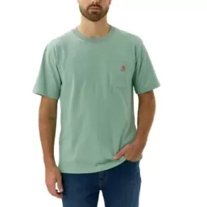 Image of Carhartt Mens Work Pocket Short Sleeve Cotton T Shirt Tee XL - Chest 46-48' (117-122cm)