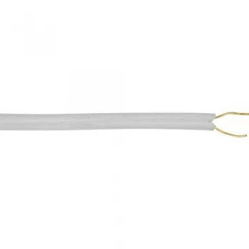 Image of Labgear 0.5mm 2 Core Solid Bell Wire White Round - 50 Meter