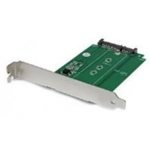 image of StarTech M.2 to SATA SSD Adapter Expansion Slot Mounted