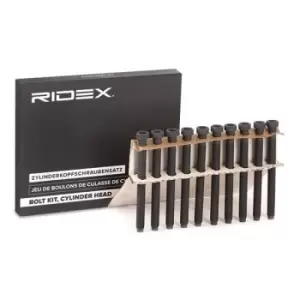 Image of RIDEX Cylinder Head Bolt Kit VW,AUDI,SKODA 1217B0017 WHT00213110x,WHT00213110x,WHT00213110x Bolt Kit, cylinder head WHT00213110x