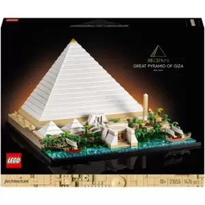 image of LEGO Architecture: Great Pyramid of Giza Set for Adults (21058)