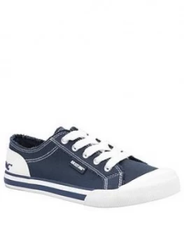Image of Rocket Dog Jazzin Canvas Plimsoll - Navy, Size 7, Women