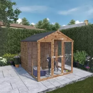 Image of Mercia 8' x 6' Staffordshire Dog Kennel and Run