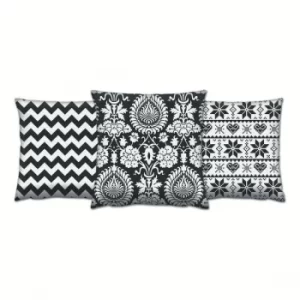 Image of AC-4391-4675-4407 Multicolor Cushion Set (3 Pieces)