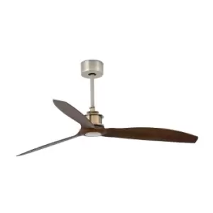 image of Just Old Gold, Wood Ceiling Fan With DC Motor Smart - Remote Included