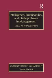 Image of Intelligence Sustainability and Strategic Issues in Management Current Topics in Management