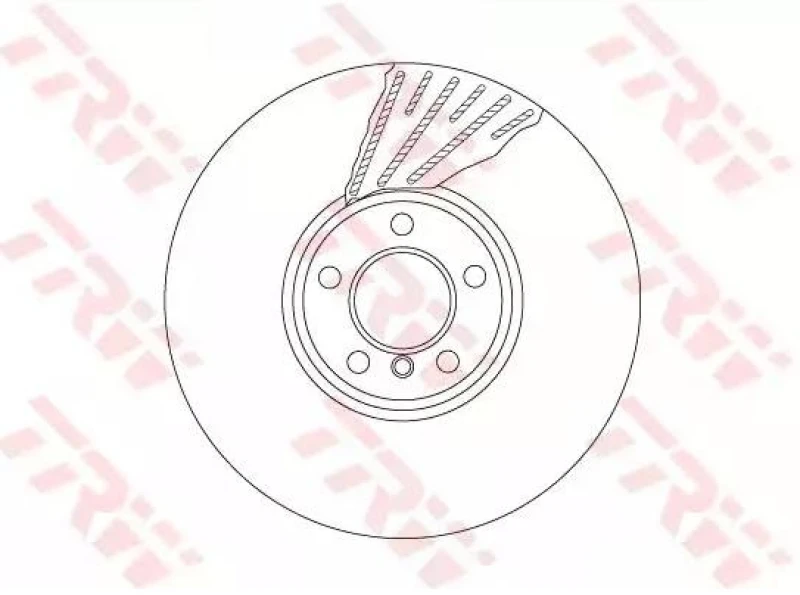 Image of Brake disc TRW DF6622S
