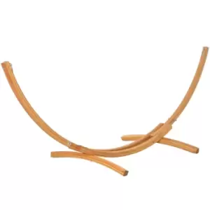 Outsunny 3M Wooden Hammock Stand Universal Garden Picnic Camp Accessories - Brown