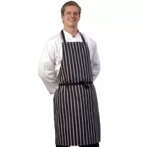 Image of BonChef Butcher Full Length Apron (Pack of 2) (One Size) (Navy/White)