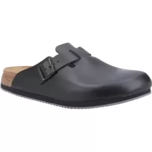 Image of Birkenstock Mens Boston Super Grip Slip On Leather Clogs UK Size 8 (EU 42)