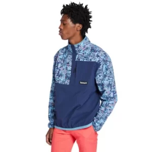Image of Timberland Printed Packable Anorak For Men In Navy, Size L