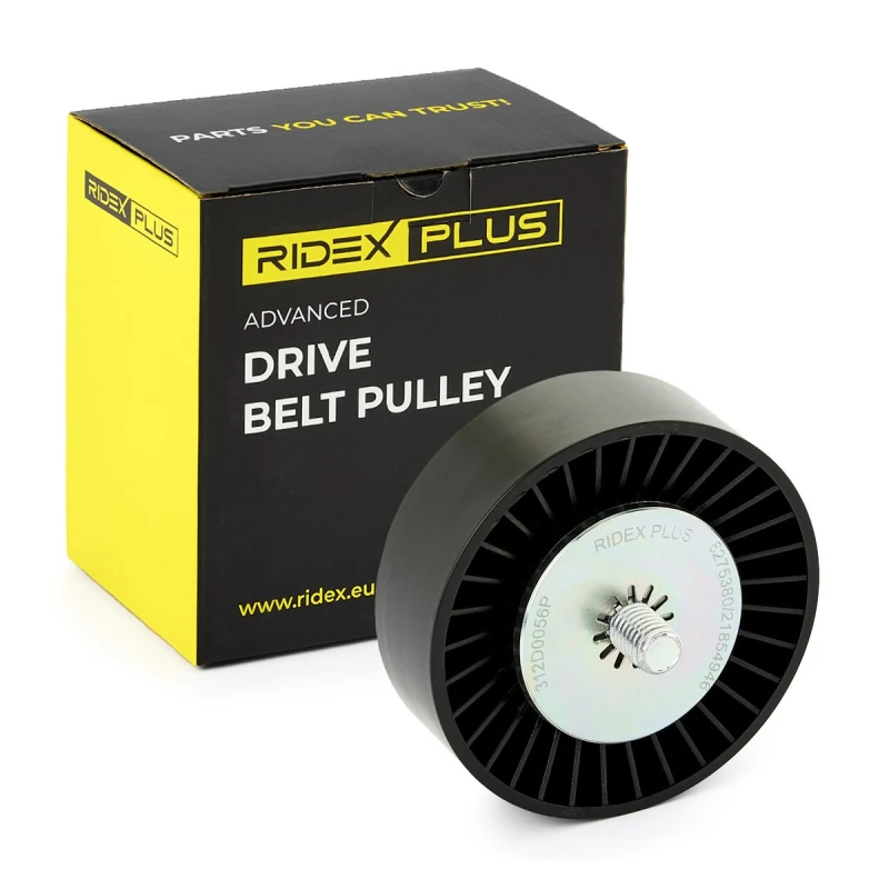Image of RIDEX PLUS Deflection / guide pulley, V-ribbed belt RIDEX PLUS 312D0056P