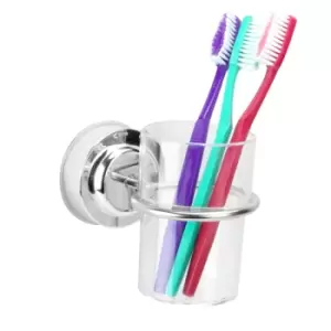 Image of Suction Cup Toothbrush Tumbler Holder M&W