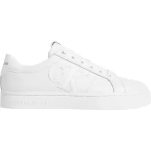 Image of Calvin Klein Jeans Logo Cupsole Trainers - White