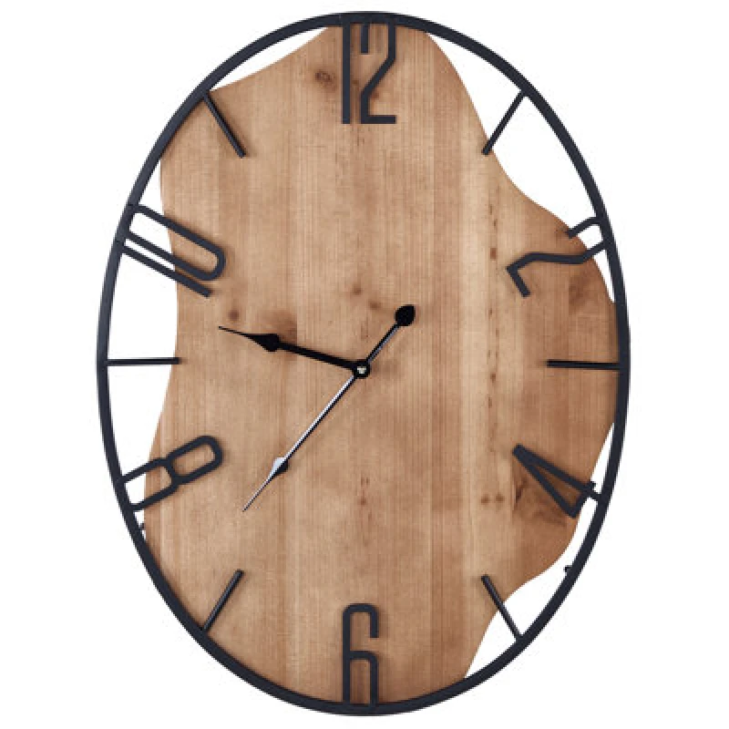 Image of Beliani Wall Clock Meynes 46cm Metal Black