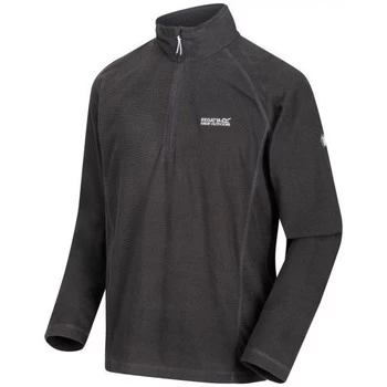 Image of Regatta MONTES Half-Zip Fleece mens Fleece jacket in Grey - Sizes UK S,UK M,UK L,UK XL,UK XXL