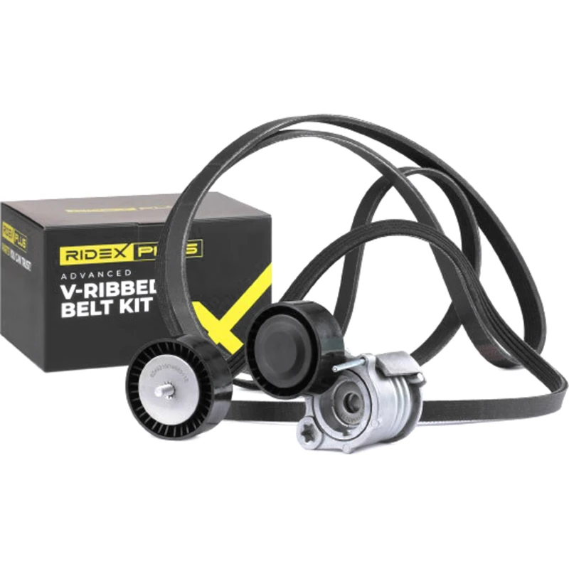 Image of RIDEX PLUS 542R0402P V-ribbed belt set Requires special tools for mounting V-Ribbed Belt Set (542)