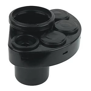 Image of FloPlast SP588B Soil Manifold Socket - Black 110mm