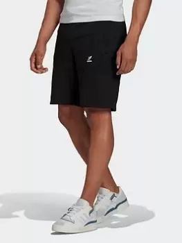 Image of adidas Originals Adicolor Interlock Shorts, Black Size XS Men
