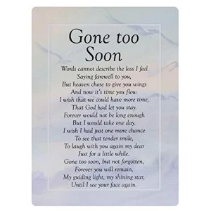 Image of Graveside Memorial Cards - Gone Too Soon