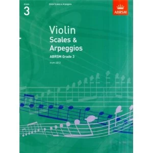 image of Violin Scales & Arpeggios, ABRSM Grade 3 : From 2012