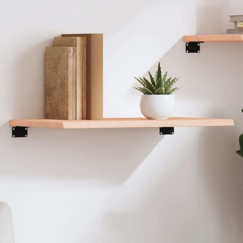 Image of VIDAXL Wall Shelf 60x40x2cm Untreated Solid Wood Oak Vidaxl 8720845812485
