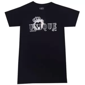 Image of Firetrap Print T-Shirt Girls - Black