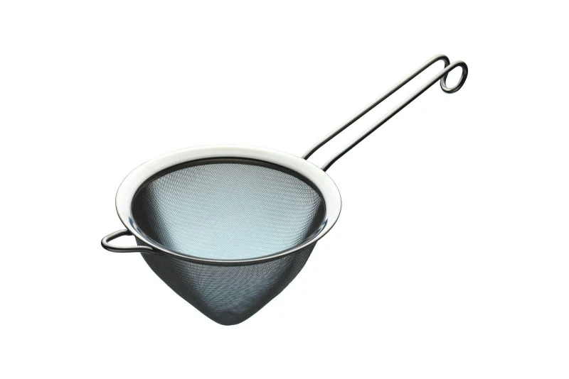 Image of Kitchencraft Stainless Steel 15cm Fine Mesh Conical Sieve Metallics